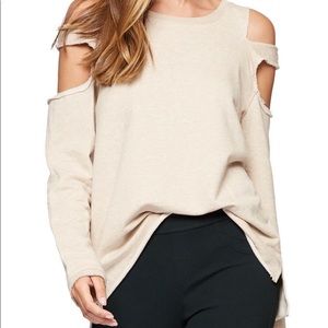 Sanctuary park slope cold shoulder sweatshirt